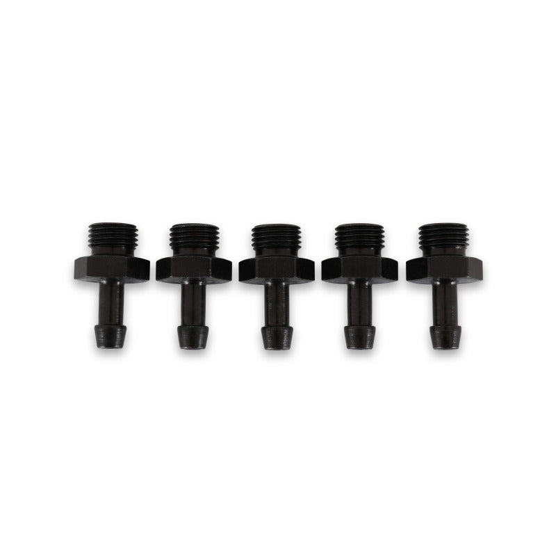 AEM Adjustable Fuel Pressure Regulator Barb Fitting -6 (9/16in-18) to 7mm - 5 Pack 25-393 25-393 Photo - out of package