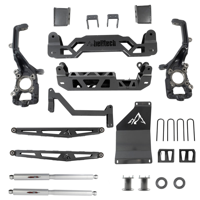 Belltech 2021+ Ford F150 4WD Trail Performance 6in. Base Lift Kit w/ Shocks 152510BK 152510BK Photo - Primary