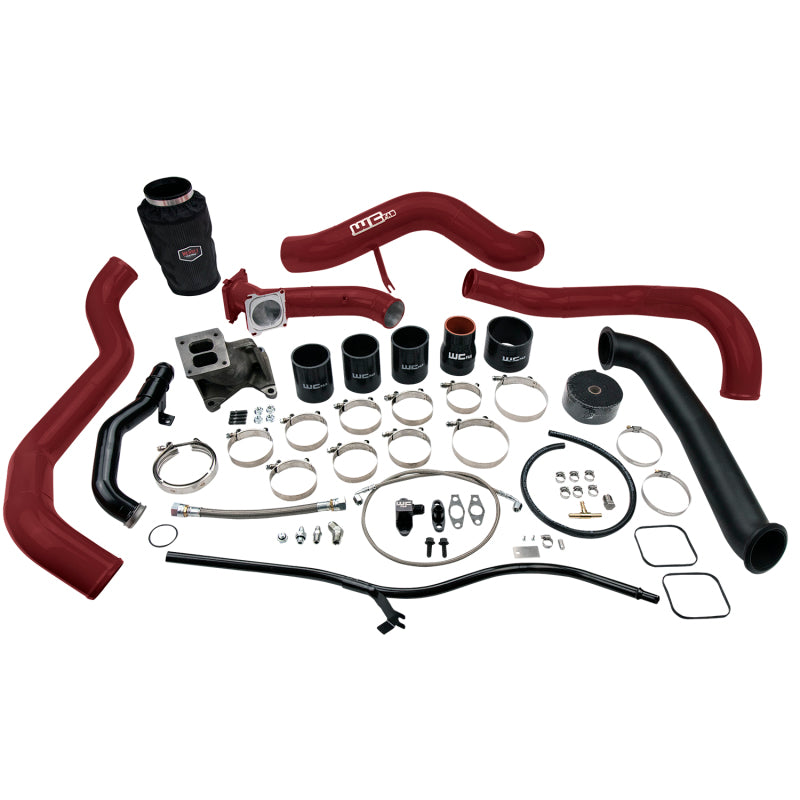Wehrli 01-04 Chevrolet 6.6L LB7 Duramax S300 Turbo Install Kit (No Turbo) - WCFab Red WCF100478-RED WCF100478-RED Photo - Primary
