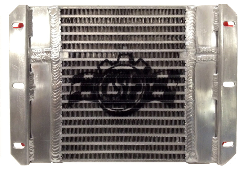 CSF Dual Fluid Bar & Plate HD Oil Cooler w/9in SPAL Fan (1/3 & 2/3 Partition) - 13.8in L x 10in H 8026 8026 Photo - Primary