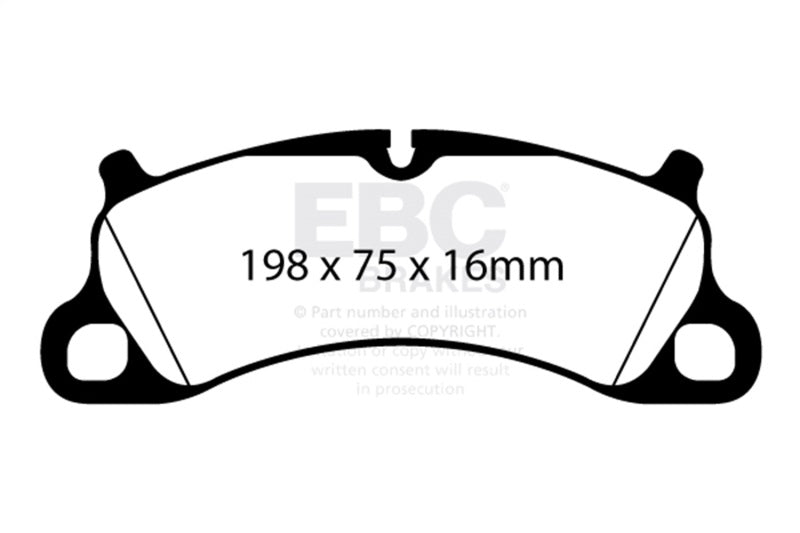 EBC 12-15 Porsche 911 (991) Carrera S 3.8L (Cast Iron Rotor Only) Bluestuff Front Brake Pads DP52144NDX DP52144NDX Photo - Primary