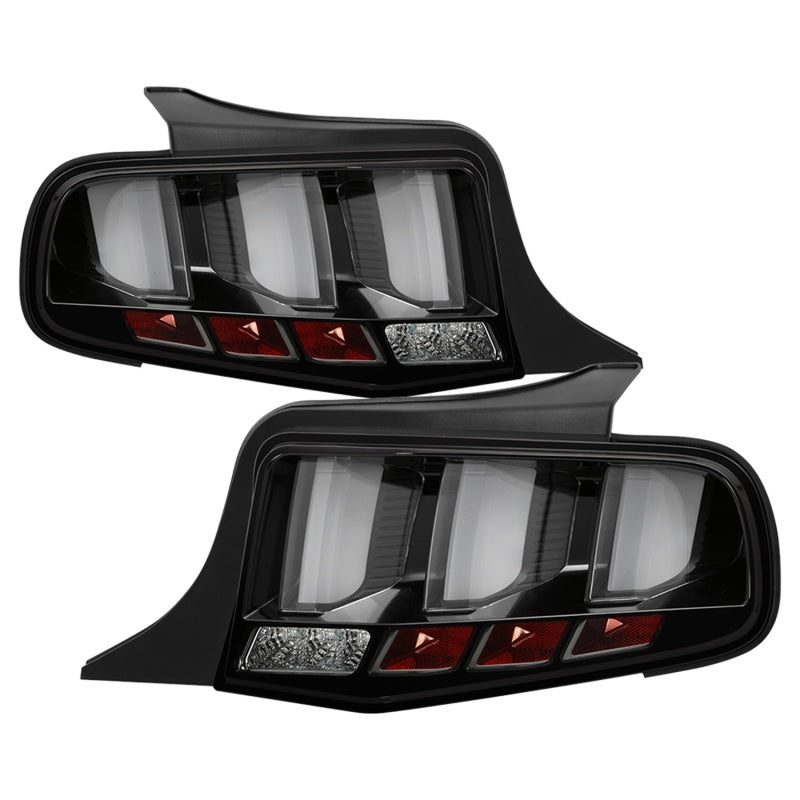 Spyder 10-12 Ford Mustang - Light Bar Seq. Turn Signal LED Tail Lights - Black - ALT-YD-FM10-LED-BK 5085108 5085108 Photo - Primary