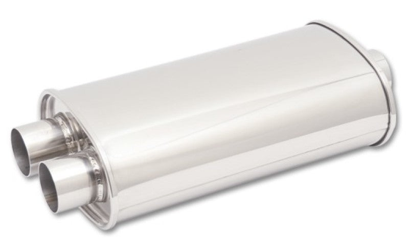 Vibrant StreetPower Oval Muffler 5in x 9in x 15in - 3in inlet/Dual Outlet (Center In - Dual Out) 1136 1136 User 1
