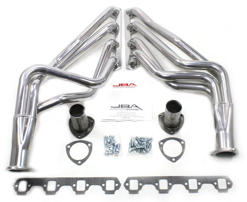 JBA 65-73 Ford Mustang 260-302/71-73 Ford 260-351W SBF 1-5/8in Primary Silver Ctd Long Tube Header 6613SJS 6613SJS Photo - Primary