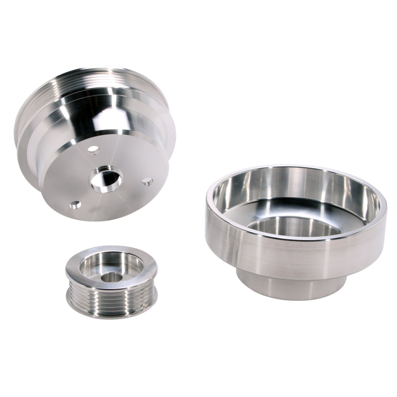 BBK Performance 88-95 GM Truck 4.3/5.0/5.7L 3P Underdrive Pulleys (Aluminum) 1603 Photo - Unmounted