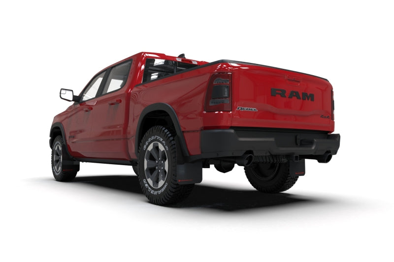 Rally Armor 19-24 Dodge Ram 1500 Rebel Black UR Mud Flap w/Red Logo MF98-UR-BLK-RD MF98-UR-BLK-RD User 1