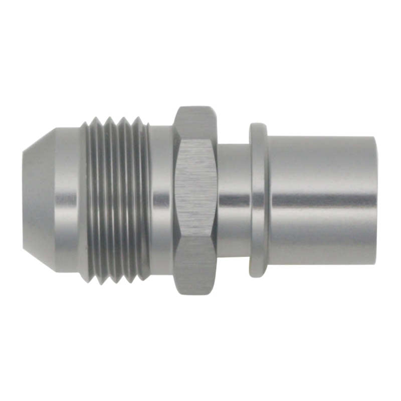 DeatschWerks 8AN Male Flare to Toyota Module Quick Connect - Anodized DW Titanium 6-02-0128 6-02-0128 Photo - Primary