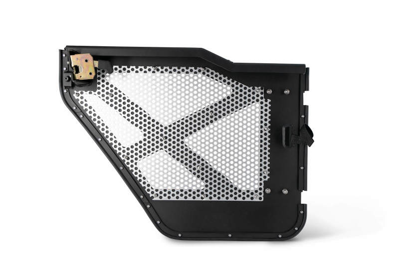 DV8 Offroad DV8 18-22 Jeep 4 Door JL/JT Aluminum Half Doors with Perforated Mesh Rear HDJL-01R HDJL-01R Photo - Unmounted