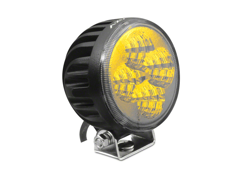 Raxiom Axial 3-In 4-LED Yellow Beam Round Light Flood Beam Universal (Some Adaptation Required) J109482 J109482 Photo - Primary