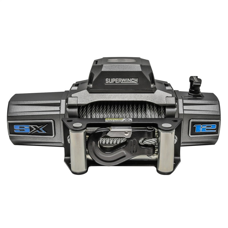 Superwinch 12000 LBS 12 VDC 3/8in x 85ft Wire Rope SX 12000 Winch - Graphite 1712200 1712200 Photo - Unmounted