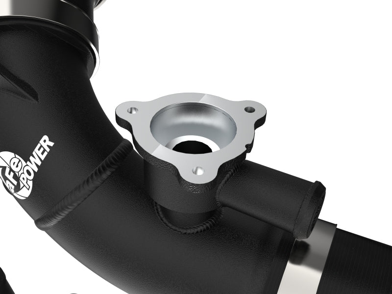 aFe 2022 Toyota Tundra V6-3.5L (tt) BladeRunner 2.5in Aluminum Hot Charge Pipe - Black 46-20568-B 46-20568-B Photo - Close Up