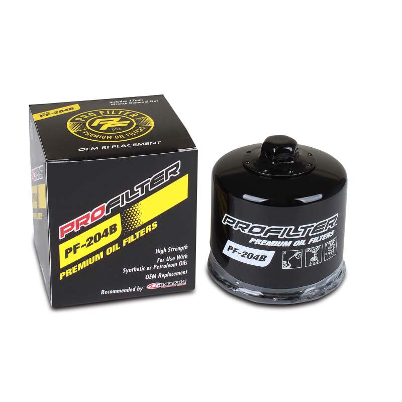 ProFilter Arctic Cat/Honda/Kaw/MV Augusta/Triumph/Yam Spin-On Black Various Performance Oil Filter PF-204B PF-204B User 1