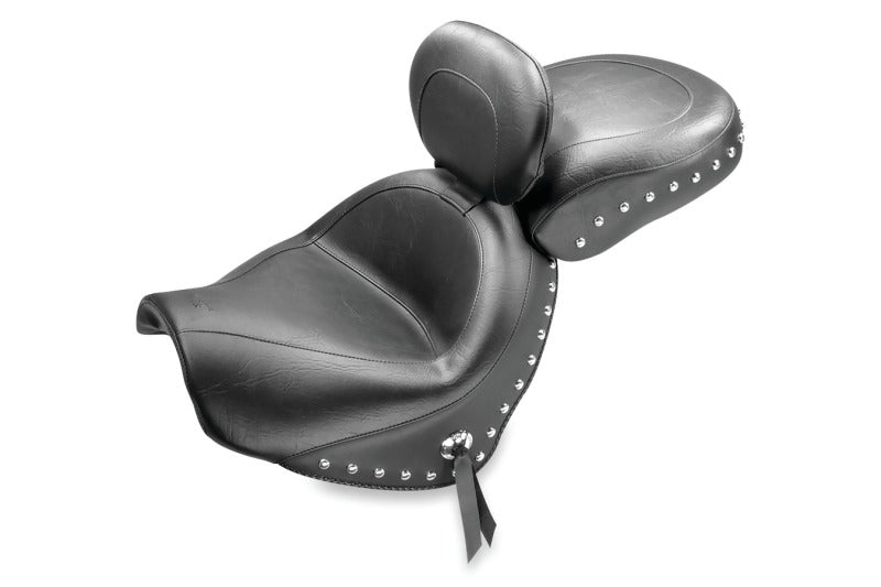 Mustang Motorcycle Mustang 05-08 Suzuki Blvd C50,05-08 Blvd C50T,01-04 VL800 Volusia Std Touring 2PC Seat w/Studs-Black 79282 79282 Photo - Primary