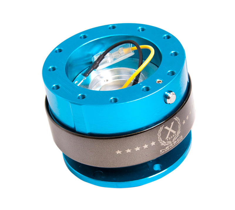 NRG 2.0 Quick Release New Blue Body Titanium Chrome Ring SRK-200NB Photo - Primary