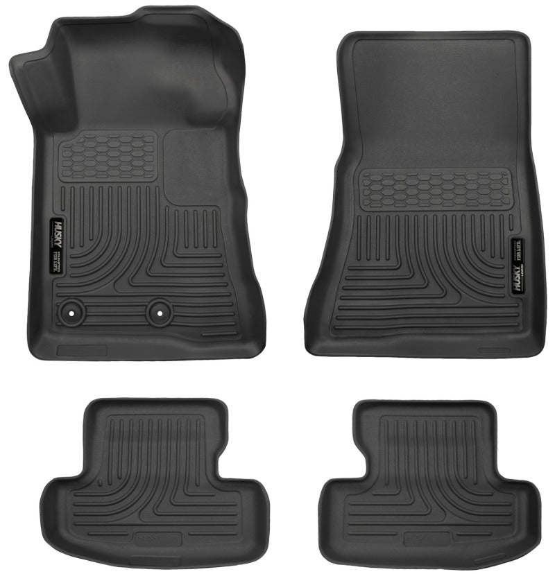 Husky Liners 2015 Ford Mustang WeatherBeater Black Front & Second Seat Floor Liner 99371 Photo - Primary