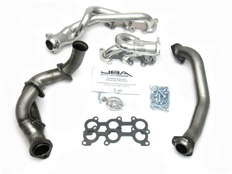 JBA 95-00 Toyota 3.4L V6 w/o EGR 1-1/2in Primary Silver Ctd Cat4Ward Header 2032S-1JS 2032S-1JS Photo - Primary