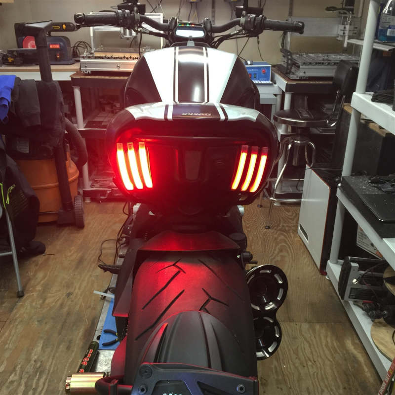 New Rage Cycles 10-19 Ducati Diavel Rear Turn Signals DVL-RTB-US DVL-RTB-US Photo - Primary