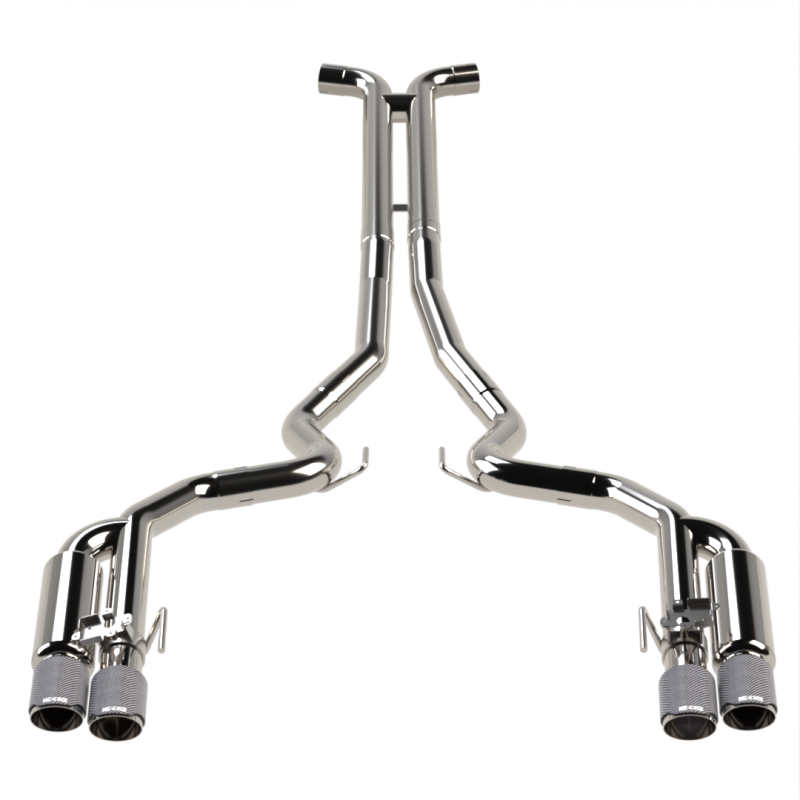 Kooks Headers Kooks 18-24 Ford Mustang GT 5.0 3in. Valved Shotgun Cat-Back Exhaust - Carbon Tips 11514520 11514520 Photo - Primary