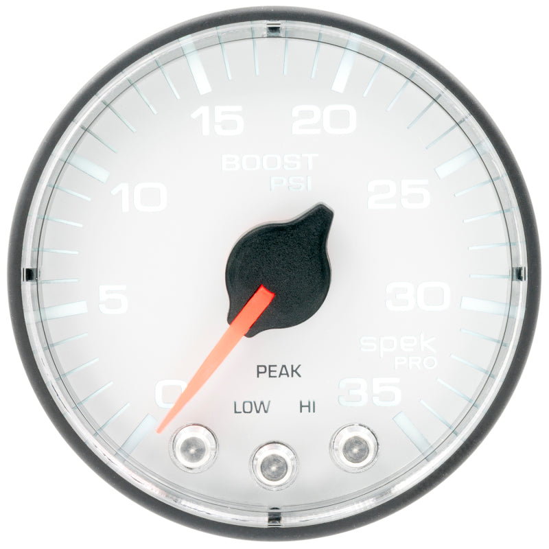 Autometer Gauge, Boost, 2 1/16", 35Psi, Stepper Motor W/Peak & Warn, White/Black P303128 User 2