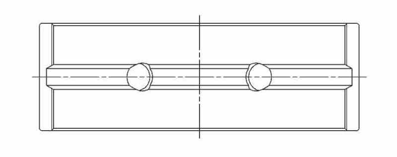 ACL 03+ Ford/Mazda 4 2.0L/2.3L DOHC Duratec Standard Size Race Series Main Bearing Set 5M8174HX-STD 5M8174HX-STD Technical Drawing