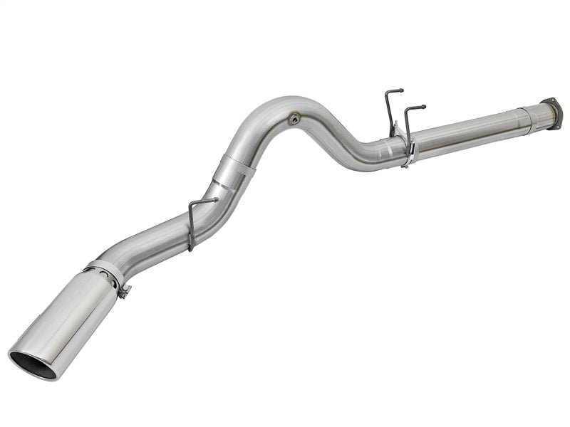 aFe ATLAS 5in DPF-Back Aluminized Steel Exhaust System w/Polished Tip - Fo 49-03090-P Photo - Unmounted
