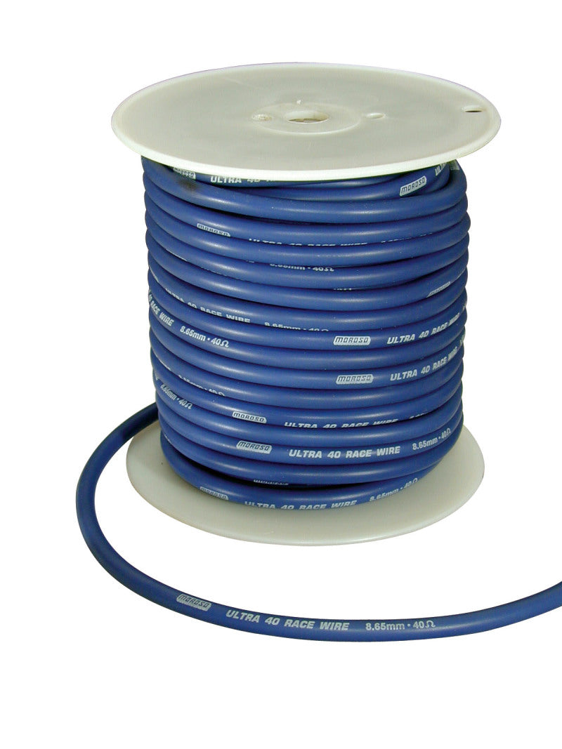 Moroso Ignition Wire Spool - Ultra 40 - 8.65mm - 100ft - Blue 73830 73830 Photo - Primary