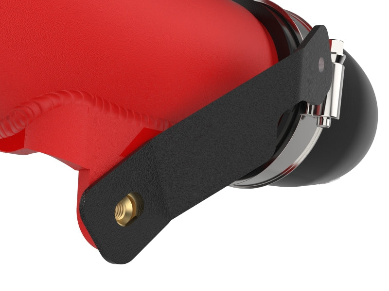 aFe 23-24 Toyota Sequoia V6-3.4L Hybrid BladeRunner 2.5in Aluminum Hot Charge Pipe - Red 46-20718-R 46-20718-R Photo - Close Up