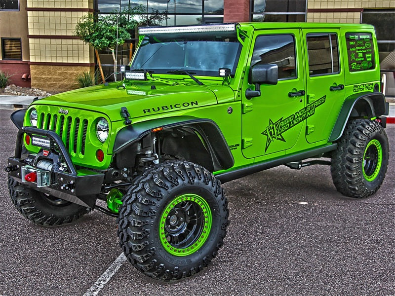 Rigid Industries Jeep JK - A-Pillar Mount Kit - Mounts set of Dually/D2 40331 40331 Photo - Mounted