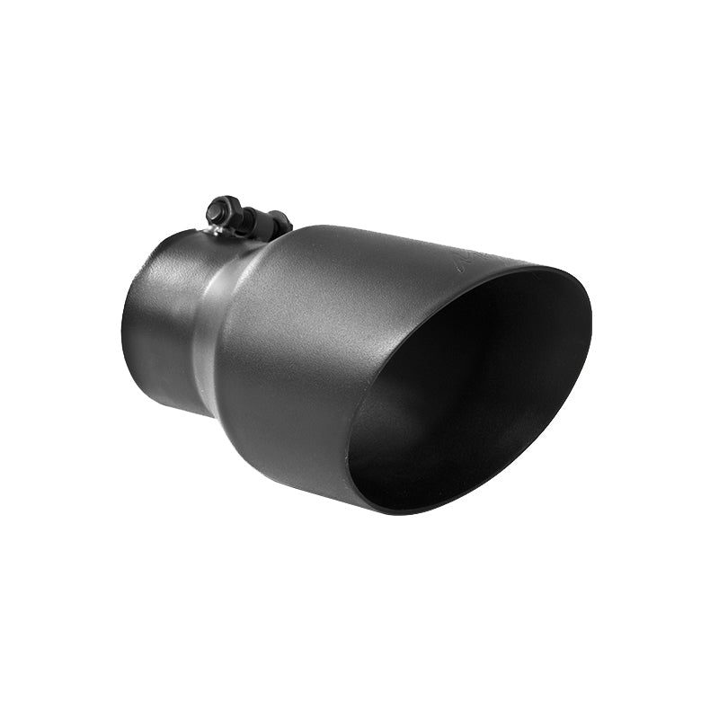 MBRP Universal Tip 4.5in OD 3in Inlet 8in Length Dual Walled Angled Exhaust T5151BLK Photo - Primary
