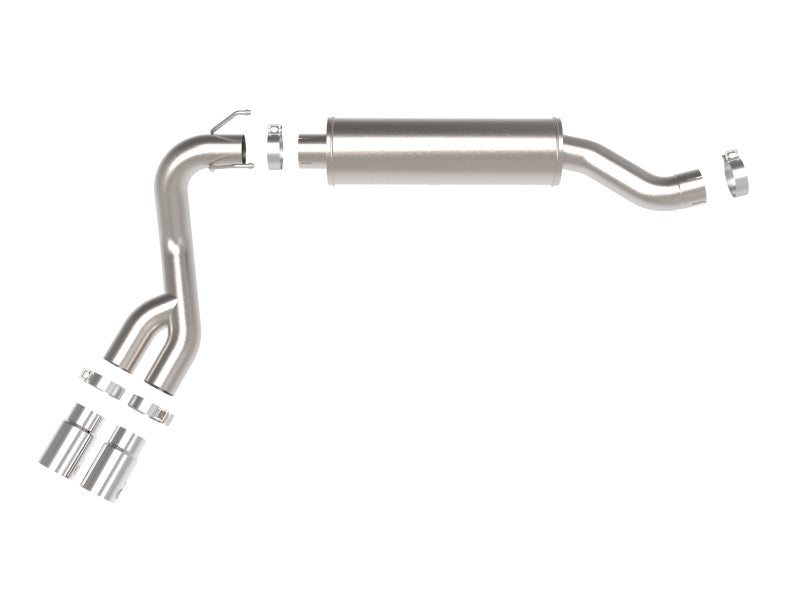 aFe POWER Rebel Series 3.5in SS Cat Back Exhaust w/Pol Tips 19-21 RAM V8-6.4L Hemi 49-42082-P 49-42082-P Photo - Unmounted