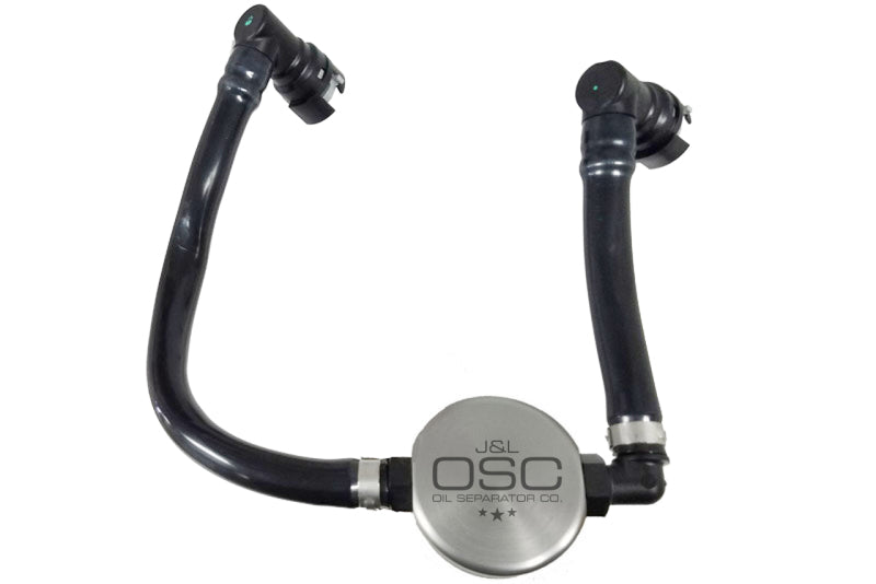 J&L 2018-2022 Ford Mustang GT Passenger Side Oil Separator 3.0 - Clear Anodized 3024P-C 3024P-C Photo - Primary