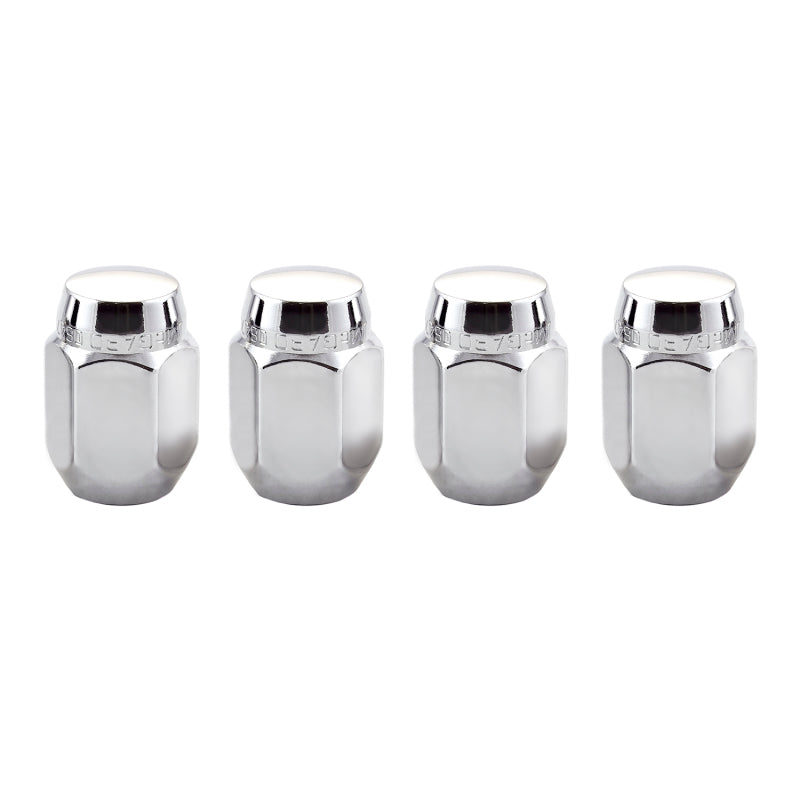 McGard Hex Lug Nut (Cone Seat) M12X1.25 / 13/16 Hex / 1.28in. Length (4-Pack) - Chrome 64003 64003 Photo - out of package