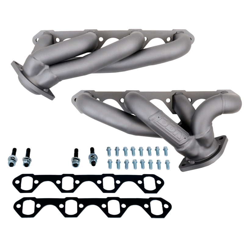 BBK 87-95 Ford F150 Truck 5.0 302 Shorty Unequal Length Exhaust Headers - 1-5/8 Chrome 3510 3510 Photo - Primary