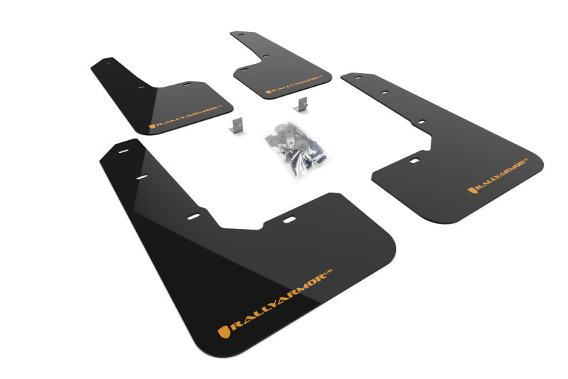 Rally Armor 2022 Subaru Outback Wilderness Black Mud Flap Wild Orange Logo MF76-UR-BLK/WOR MF76-UR-BLK/WOR Photo - Primary