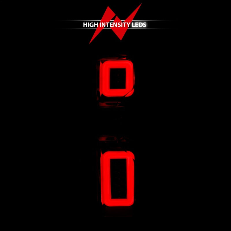 ANZO 19-21 Chevy Silverado Work Truck Full LED Tailights Chrome Housing Red Lens G2(w/C Light Bars) 311419 311419 Photo - Unmounted