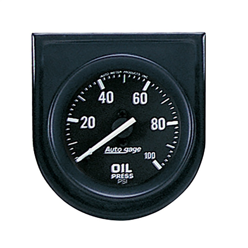 Autometer Gauge Console, Oil Press, 2", 100Psi, Blk Dial, Blk Bezel, Autogage 2332 Photo - Primary