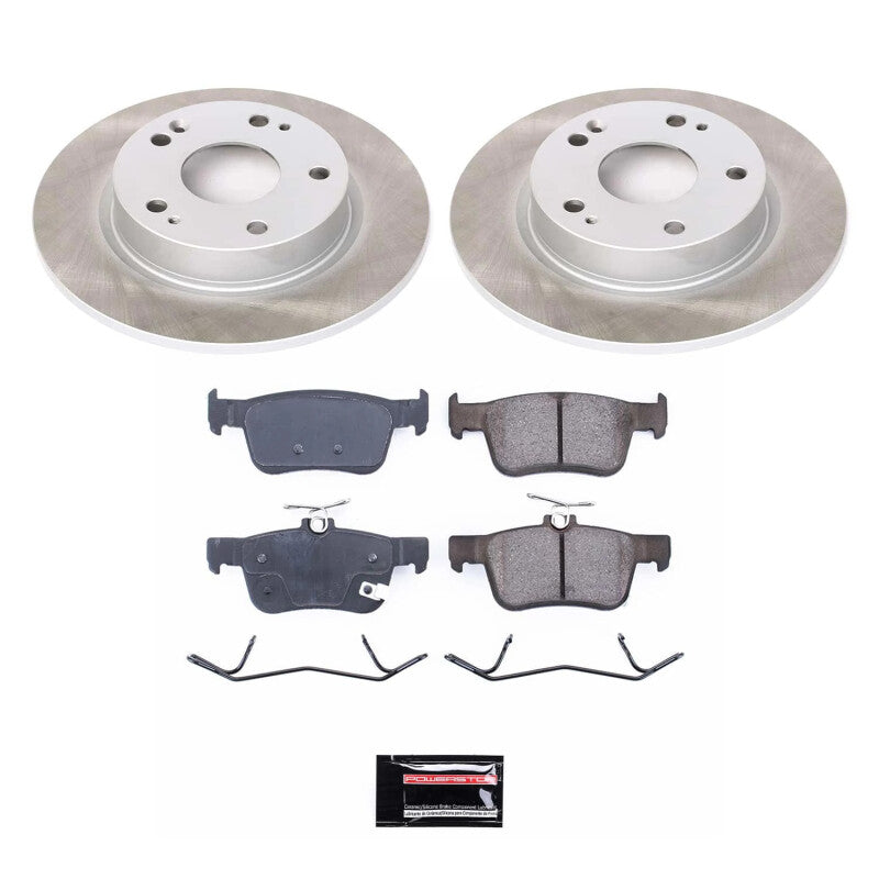 PowerStop Power Stop 16-21 Honda Civic Rear Semi-Coated Rotor Kit SC7725 SC7725 Photo - Primary