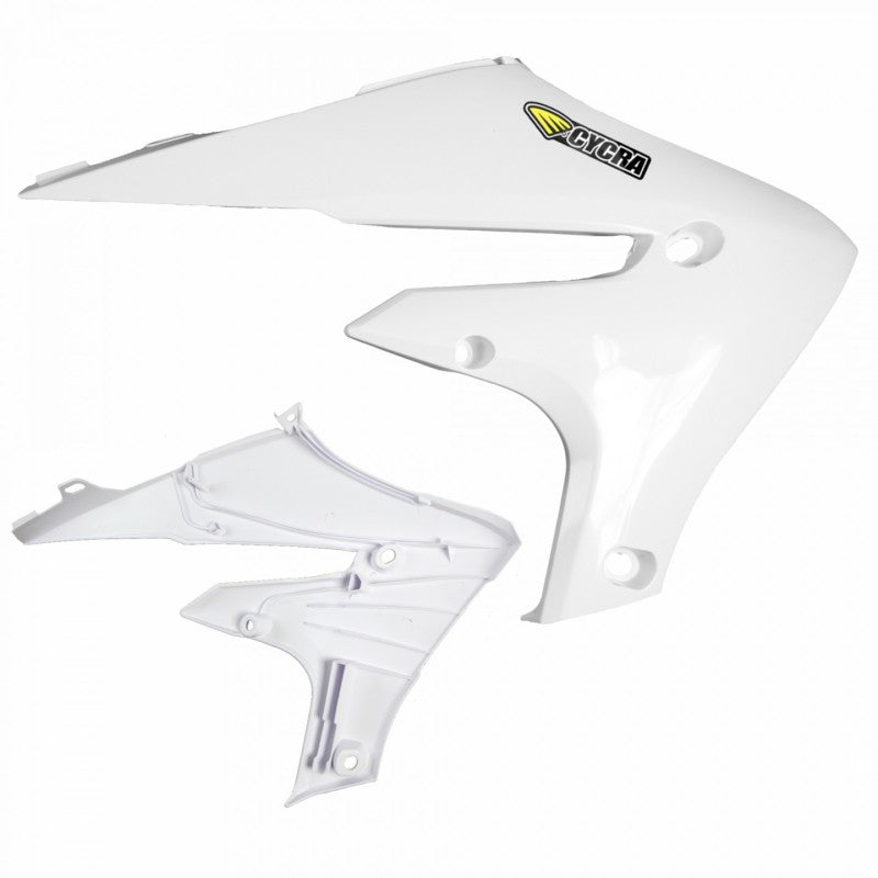 Cycra 20-24 Yamaha WR250F Powerflow Radiator Shrouds White 1CYC-1784-42 1CYC-1784-42 Photo - Primary