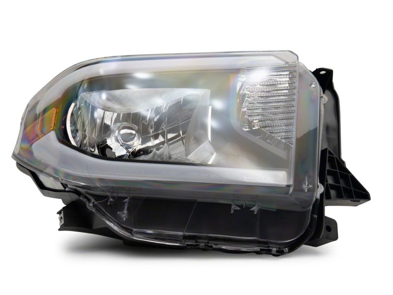 Raxiom 14-21 Toyota Tundra Axial Series Headlights w/ LED Bar- Blk Housing (Clear Lens) TU16008 TU16008 Photo - Close Up