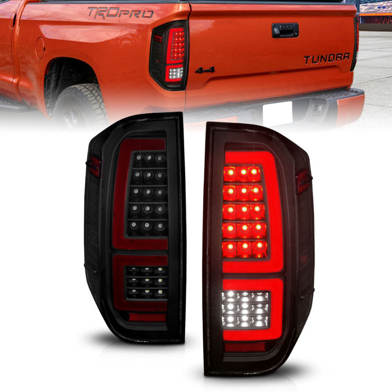 ANZO 2014-2021 Toyota Tundra LED Taillights Black Housing/Smoke Lens 311437 311437 Photo - Primary