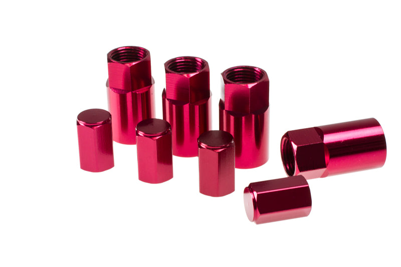 Wheelmate Sleeve And Hex Cap Kit For TPMS, 25mm O.L., Red Anodize 45930R Photo - Primary