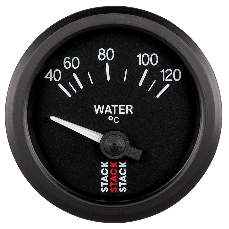 Autometer 52mm Stack Instruments 40-120 Degree C Electric Water Temperature Gauge - Black ST3207 ST3207 Photo - Primary