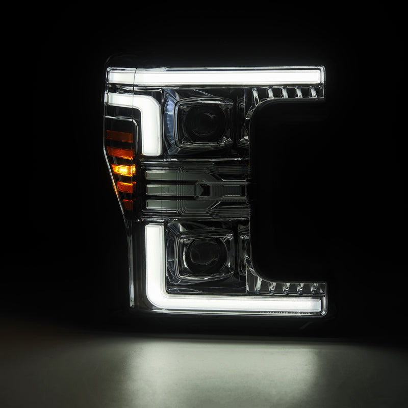 AlphaRex 17-19 Ford F-250/350/450/550 Super Duty LUXX-Series LED Proj Headlights Chrome w/SS & SBDRL 880346 880346 User 1