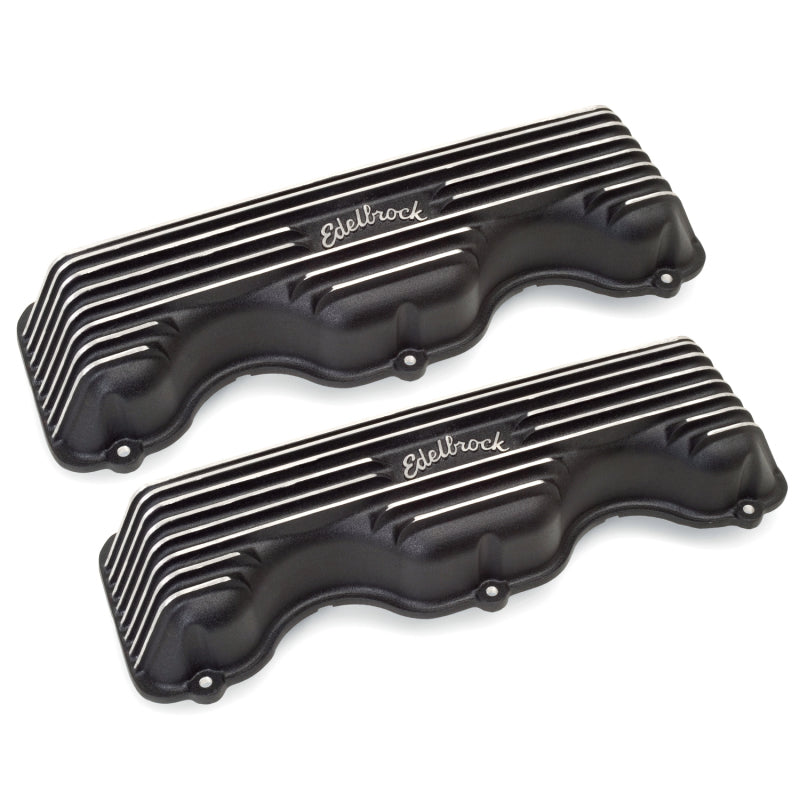 Edelbrock Valve Cover Classic Series Chevrolet W 348/409 CI V8 Black 41403 41403 Photo - out of package