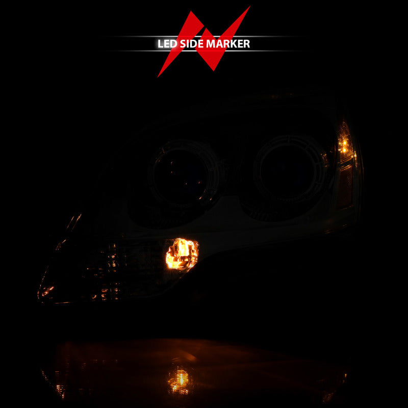 ANZO 2007-2008 Gmc Acadia Crystal Headlight Chrome Amber(OE) 111476 111476 Photo - Unmounted