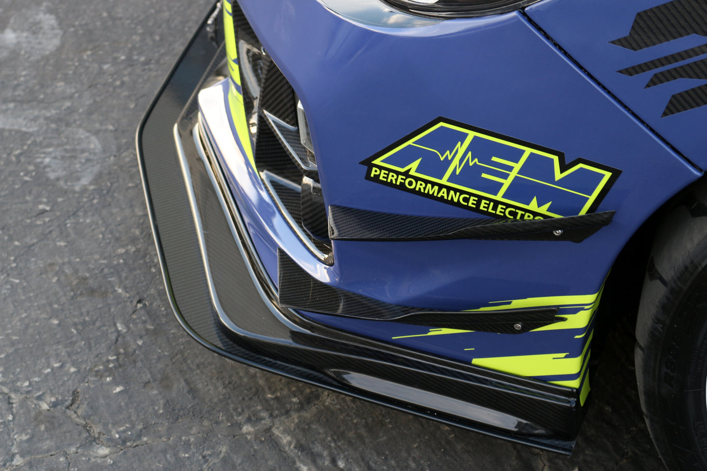 APR Subaru WRX STI Carbon Fiber Front Bumper Top Canards 2015-2017
