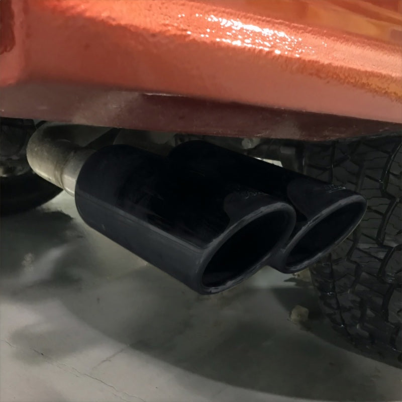 Ford Racing 2019 Ranger 2.3L Ecoboost Side Exit Cat-Back Exhaust System w/ Dual Black Chrome Tips M-5200-RA23SB M-5200-RA23SB Photo - Mounted