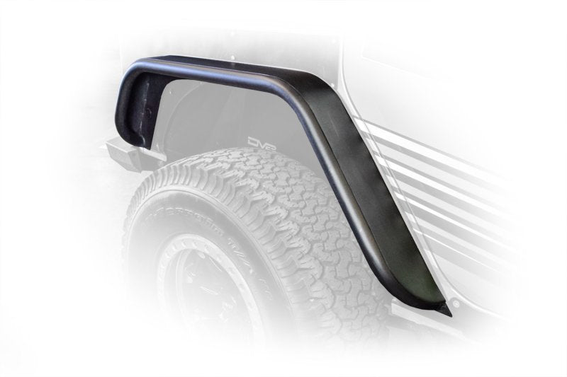 DV8 Offroad 07-18 Jeep Wrangler JK Front & Rear Flat Tube Fenders FENDB-02 FENDB-02 Photo - Close Up