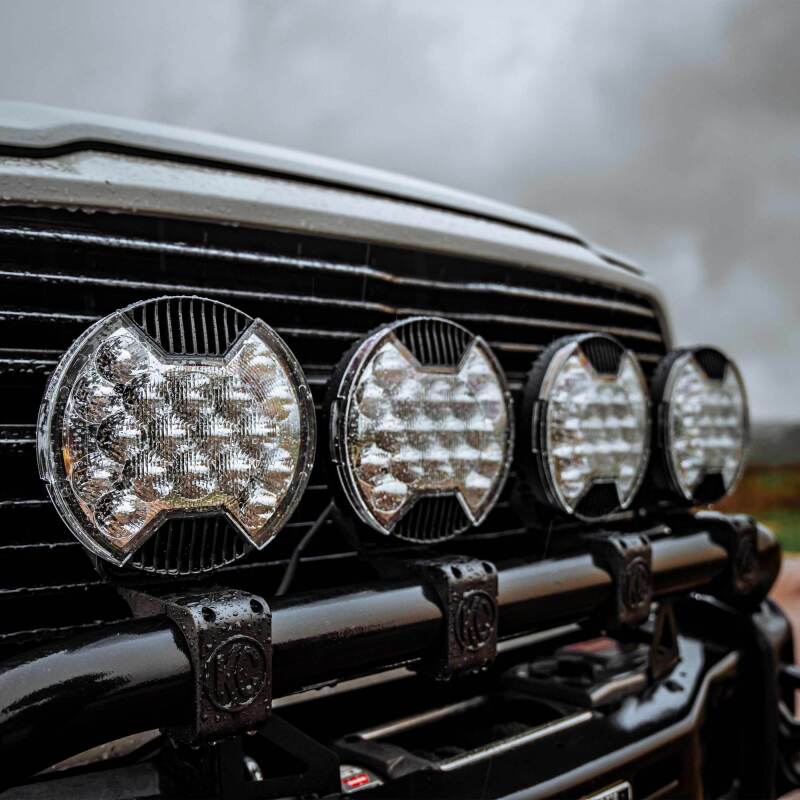 KC HiLiTES SlimLite 8in. LED Light Shield SAE Driving (Shield Only) - Clear 5209 5209 Photo - lifestyle view