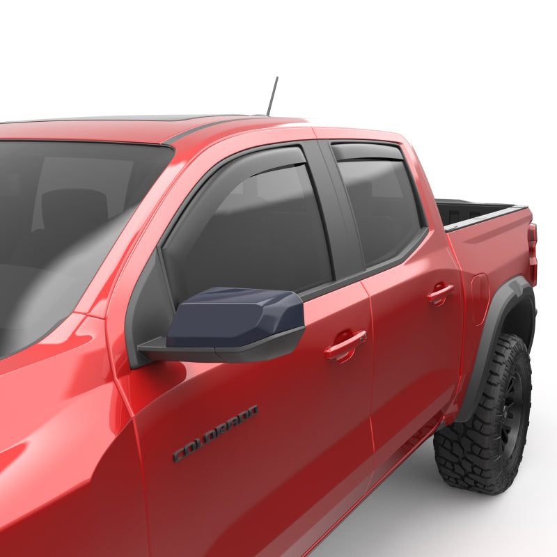 EGR 23-24 Chevy Colorado/GMC Canyon Crew Cab In-Channel Window Visors - Set of 4 - Matte (571485) 571485 571485 Photo - Primary